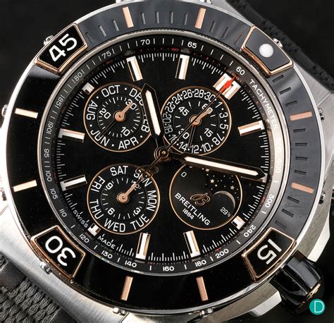 breitling perpetual calendar watch|Breitling super Chronomat 44 review.